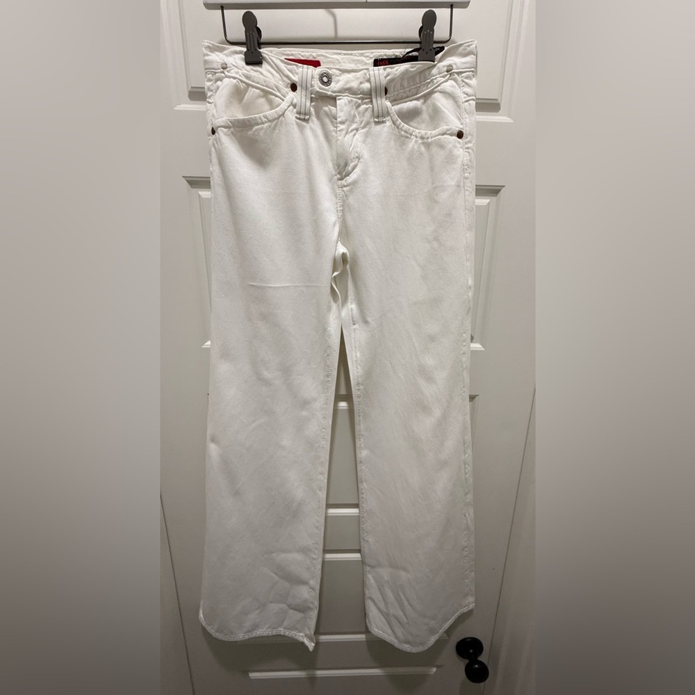 NWOT. AG Jeans. The Esteem, White, Flare Jean. Size 28R.